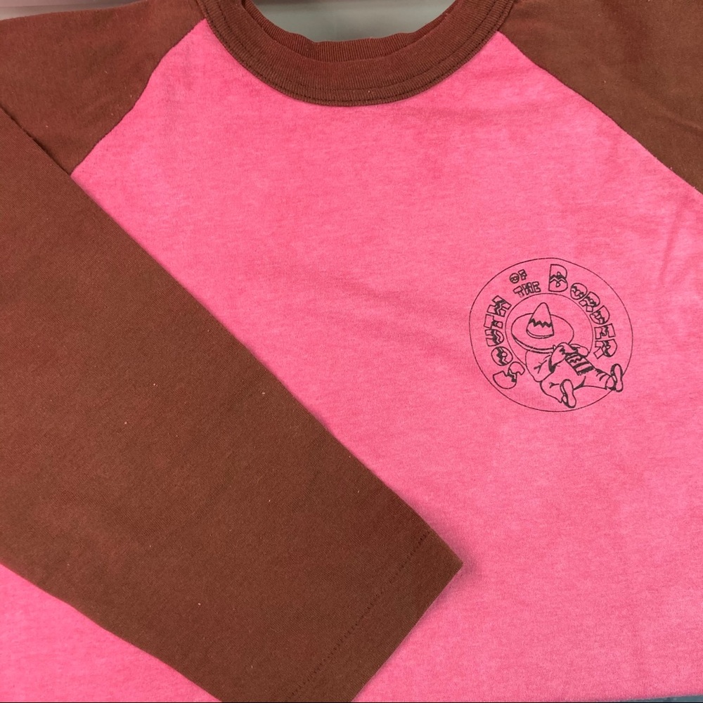 Vintage South of The Border Baseball Tee Shirt